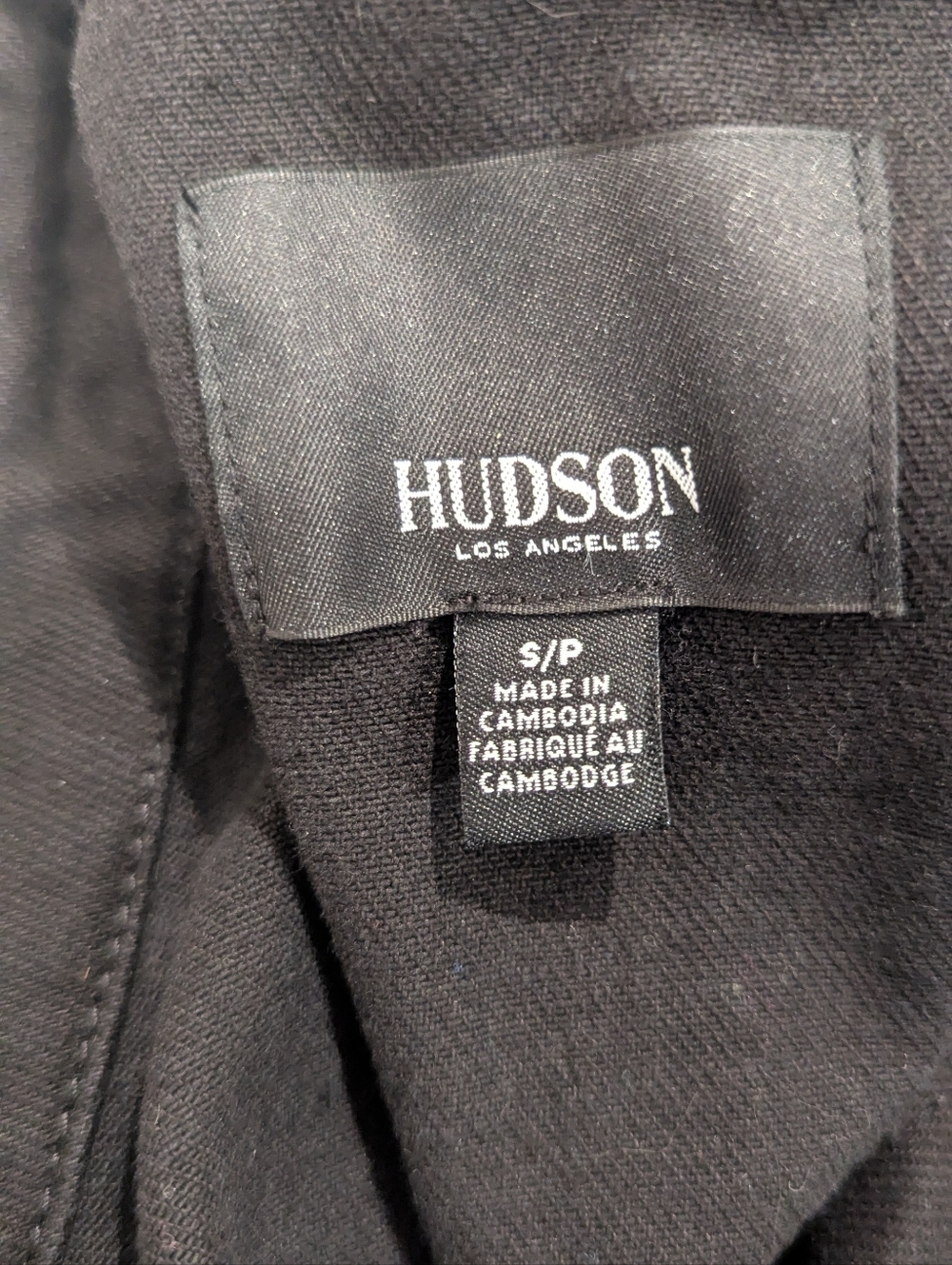 Hudson Jeans Women Oversized Denim Shacket Washed Black Cotton Shirt Jacket S - Picture 2 of 9